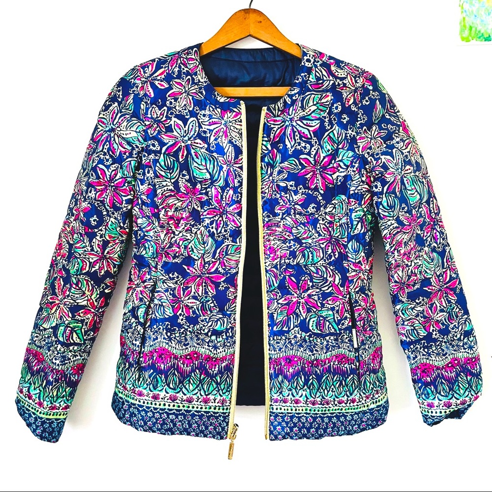 Reversible Lilly Pulitzer Puff Coat